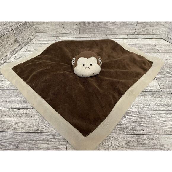 Tiddliwinks Brown Monkey Lovey Security Blanket Baby Toy Nursery Safari Zoo - Picture 2 of 8